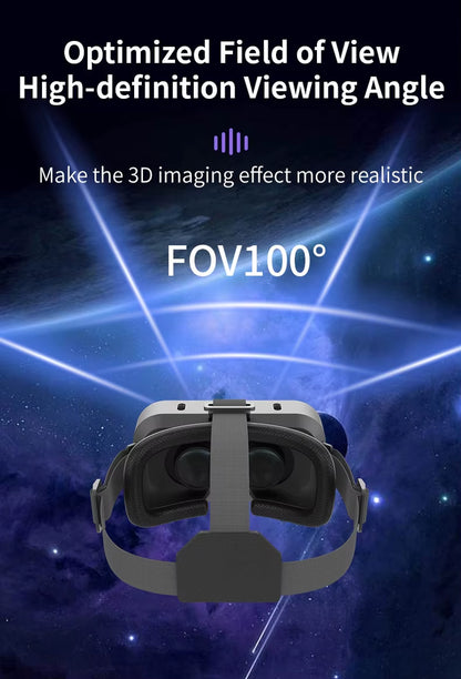 SHINECON 3D Helmet VR Glasses 3D Glasses Virtual Reality Glasses VR Headset for Google Cardboard 5-7' Mobile with Original Box