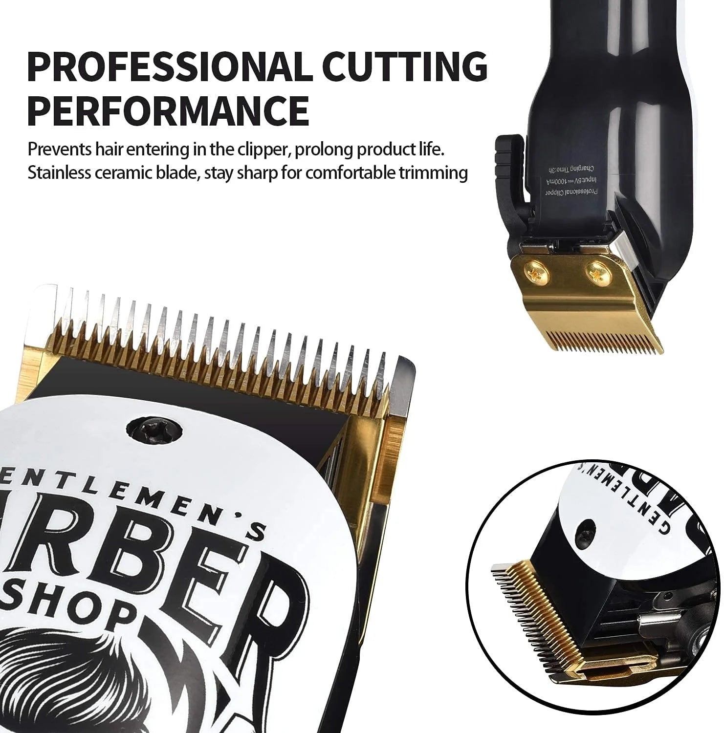Hair Clippers & Trimmer T-Blade Cordless Hair Haircut Kist Sets, Hair Haircut with Ceramic Blade Rechargeable 2000Mah/1200Mah