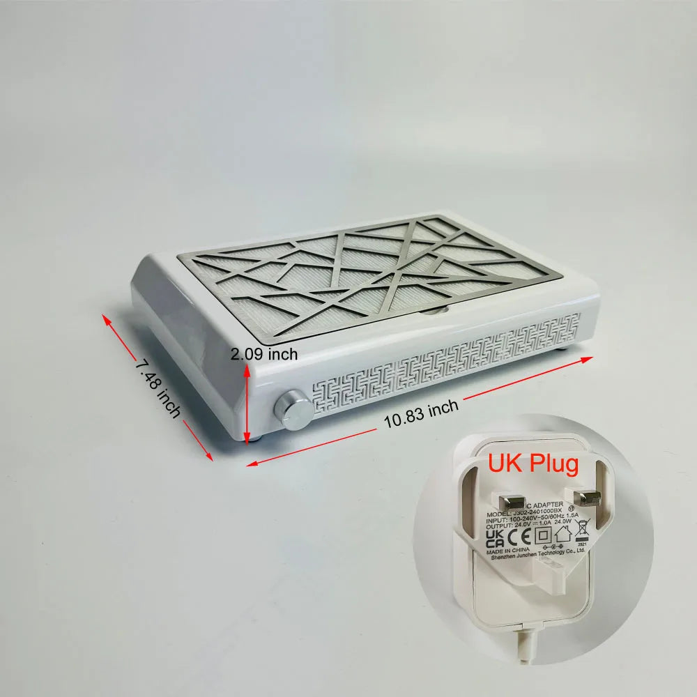 Professional Nail Dust Collector Extractor Fan Vacuum Cleaner for Manicure