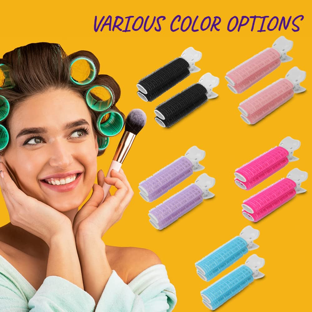 2 Pcs Volumizing Hair Root Clip, Hair Volume Curler Clips, Fluffy Hair Volumizing Clips, Hair Styling Tool for DIY Curly Hair(Black)