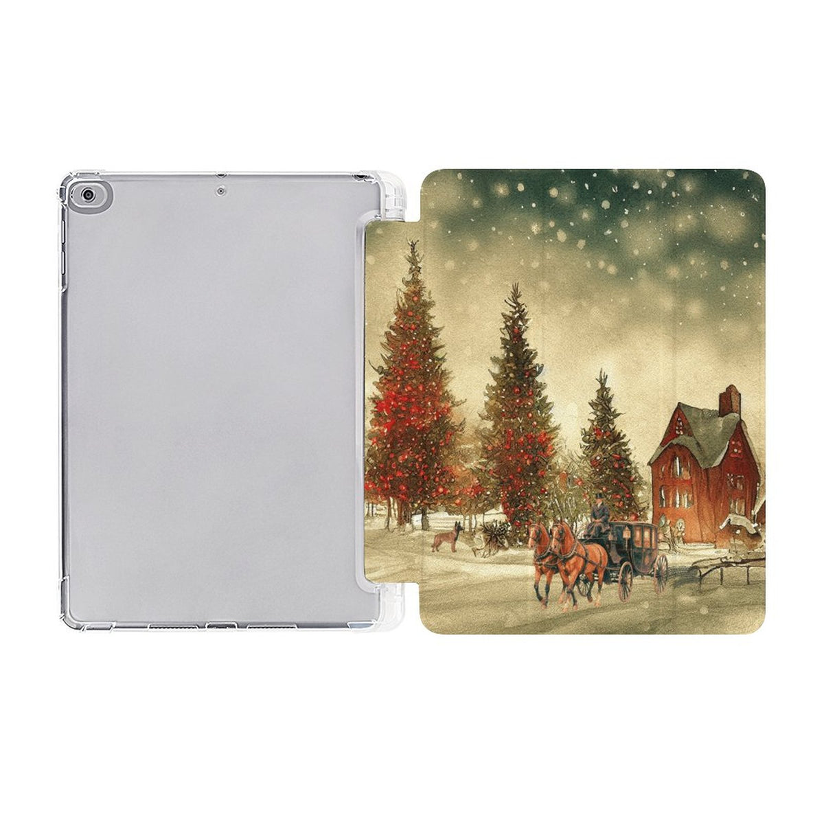 Tablet Case with Pencil Holder – Home for Christmas