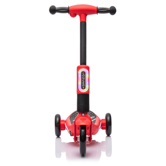 2-in-1 Kids Electric Scooter - 3-Wheel Balance, LED Lights with Music, Spray Effect, PU Wheels, Ages 3-6