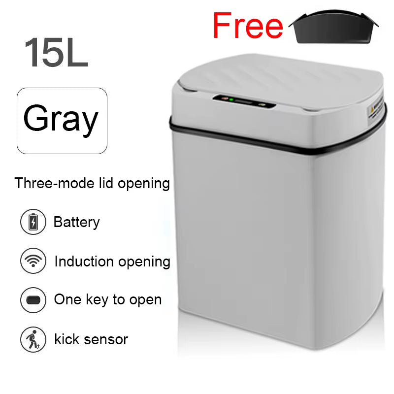 Smart Trash Can for Kitchen House Smart Home Dustbin Wastebasket Bathroom Automatic Sensor Trash Can Garbage Bin Cleaning Tools