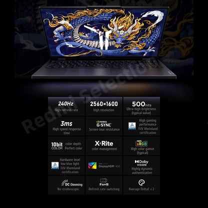 Lenovo Legion Y9000P 2024 E-Sports Gaming Laptop Intel Core I9-14900Hx RTX 4060/RTX 4090 16 Inch 2.5K 240Hz Game Notebook PC