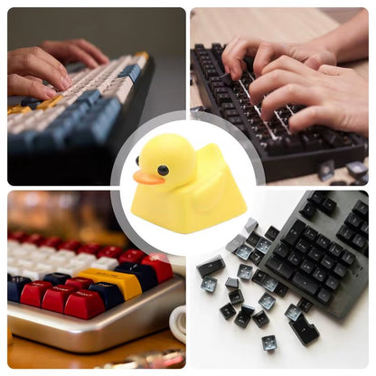 Cute Keyboard Key Caps Yellow Duck Keycaps Resin Single Cover Replacement Parts Cute Decor Game Accessories General Compatibilit