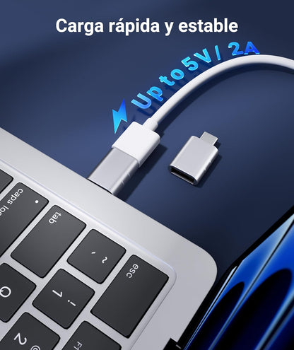USB C to USB Adapter(2 Pack), USB-C Male to USB 3.0 Female Adapter Compatible with Iphone 16 Pro Max Macbook Pro Air 2023 Ipad Mini Pro Surface Pro and Other Type C or Thunderbolt 4/3 Devices