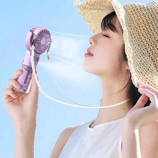 16.8 Cm 4-Speed Rechargeable Handheld Mini Fan