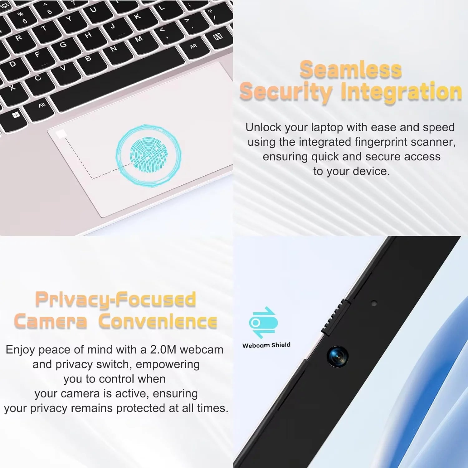 15.6" FHD High-Performance Laptop Windows 11 Conference Camera Backlit Keyboard Type-C 65W PD Fast Charger Intel N100 16GB RAM 1TB SSD Lightweight PC Computer Fingerprint