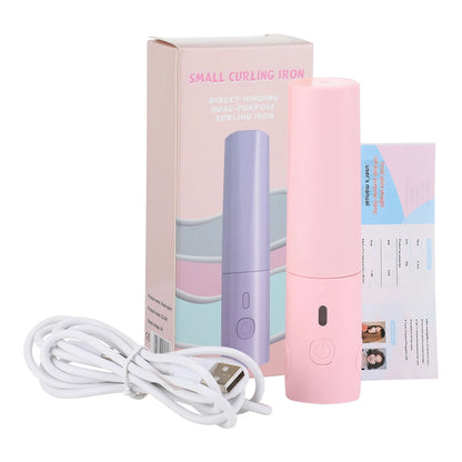 USB Portable Mini Hair Straightener Curler Professional Hair Straightening Curling Irons Women Hair Wave Flat Iron Styling Tools
