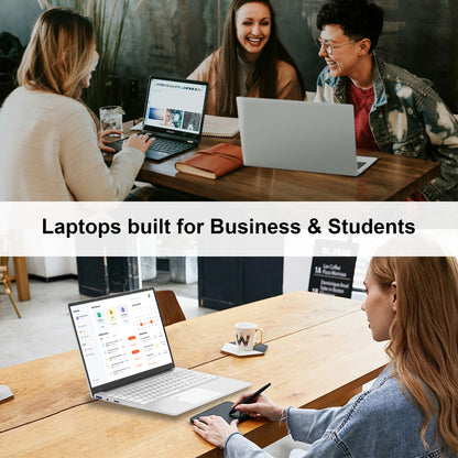 15.6 Inch 1080P FHD Laptop Computer 16GB RAM 512GB SSD with 4 Core Intel Celeron N5095, Fingerprint, Backlit Keyboard, Windows 11 Pro