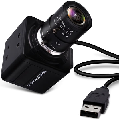 16MP Webcam 4656X3496 Ultra HD Web Camera IMX298 UVC 10X Zoom Mini USB Camera for Industrial Inspection, Photograph,Security