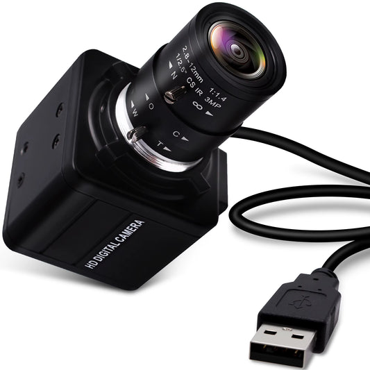 16MP Webcam 4656X3496 Ultra HD Web Camera IMX298 UVC 10X Zoom Mini USB Camera for Industrial Inspection, Photograph,Security