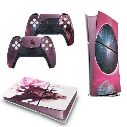 Console Skin Kit – Starborn Fury – Compatible with PS5 Slim Digital Edition