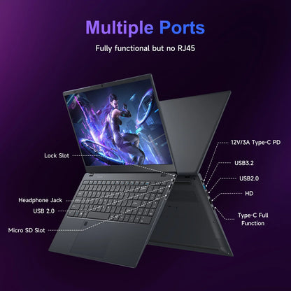 15.6" Windows 11 Laptop,12Gb DDR5 512GB SSD, Intel N95 with 4 Cores up to 3.4Ghz, with Office 2024, 1080 FHD IPS Display Wifi5 BT5.0 Fingerprint for Student, Home Office, Business, Black
