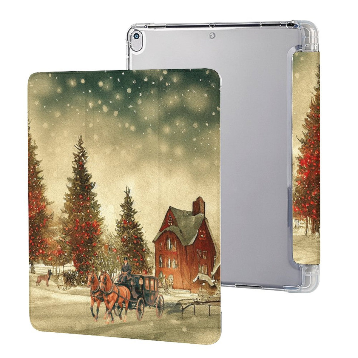 Tablet Case with Pencil Holder – Home for Christmas