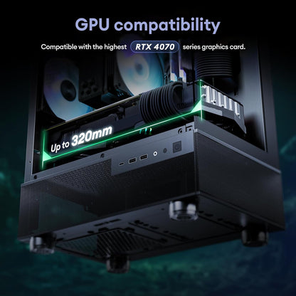 Aqua 3, Micro ATX Case, MATX PC Case with 3 X 120Mm 3-Pin ARGB Fan Pre-Installed