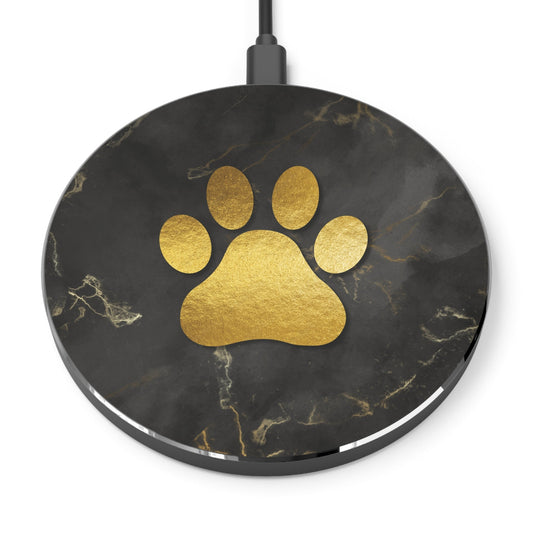 Gold Paw Wireless Charger - Fast Charging Portable Power Pad