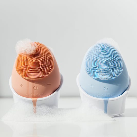 Timeless Cleansing Brush – Antimicrobial Silicone Face & Body Cleanser, 5 Modes, Wireless Charging, 1,300+ Touch Points