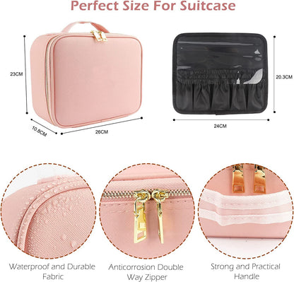 PU Leather Makeup Bag – Water-Resistant Storage for Daily Use