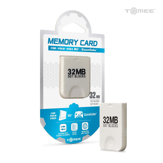 GameCube Memory Card 32MB 507 Blocks – Third-Party Save Card Replacement for Nintendo GameCube, High-Capacity Storage