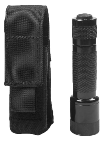 Tactical Flashlight Pouch - Hook & Loop Belt Attachment System
