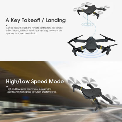 4K HD Dual Camera Drone - RC FPV WiFi, Wide Angle, Foldable Quadcopter