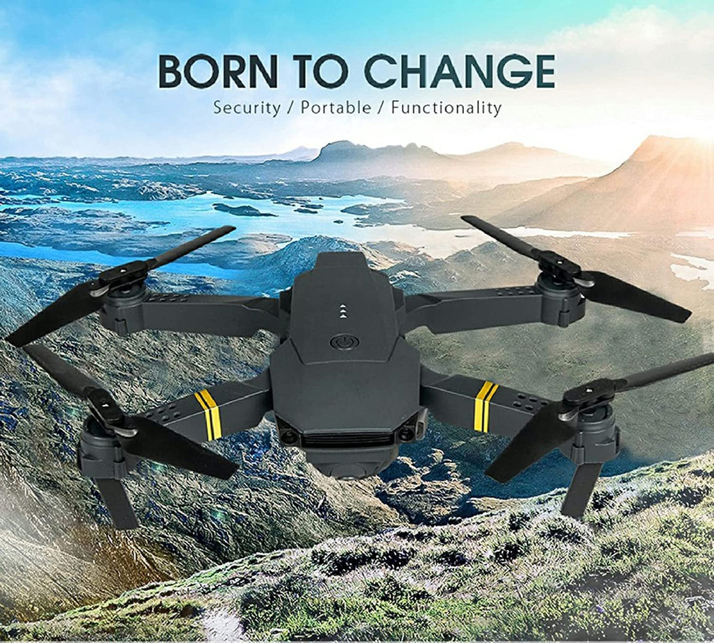 4K HD Dual Camera Drone - RC FPV WiFi, Wide Angle, Foldable Quadcopter