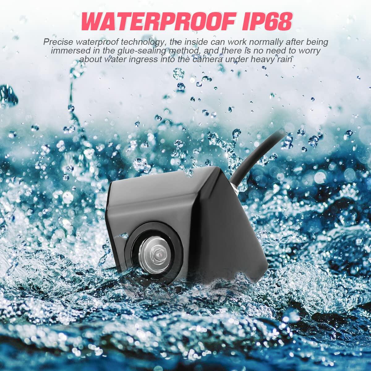 Waterproof Car Backup Camera - HD 960x720 with 155° Wide View & Night Vision