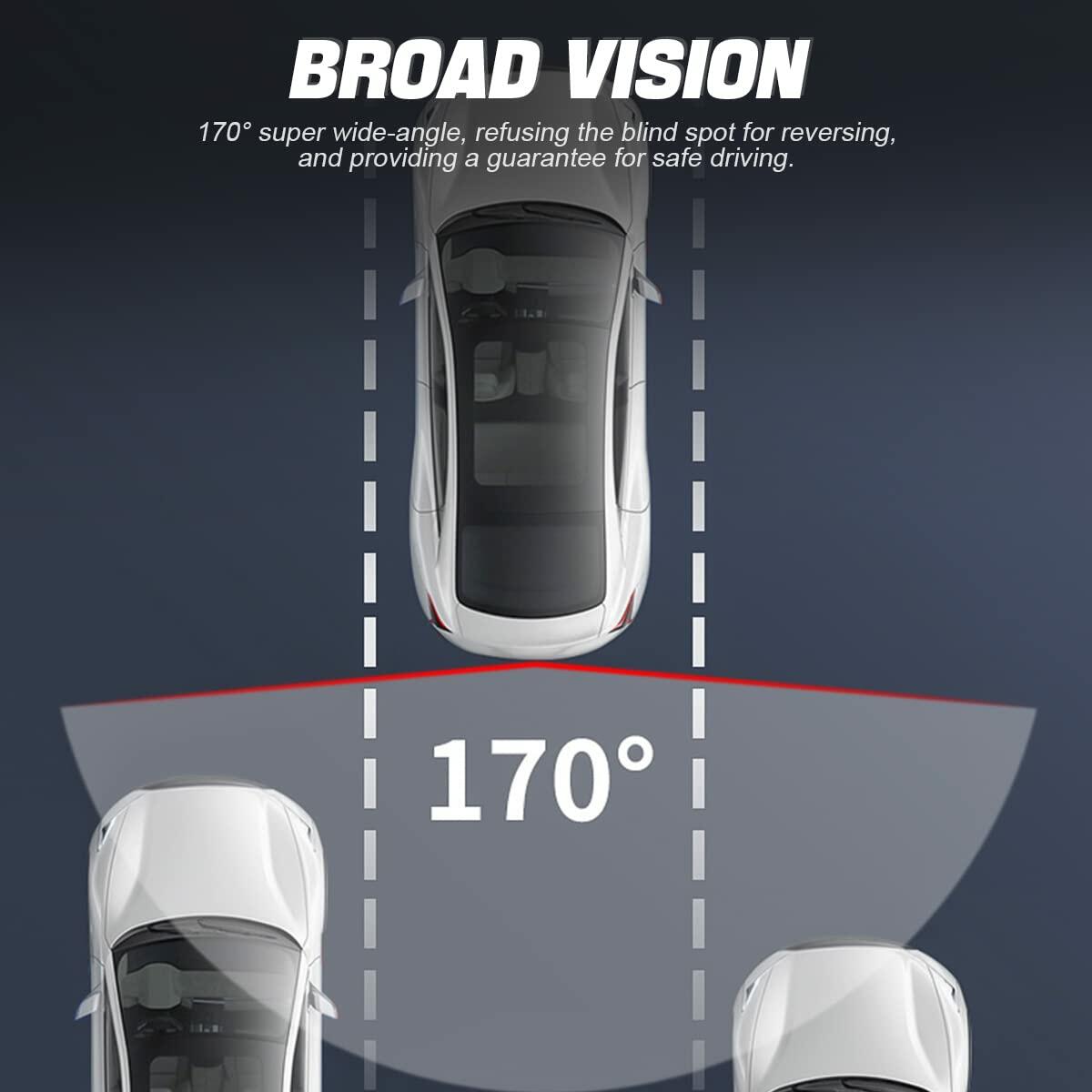 Waterproof Car Backup Camera - HD 960x720 with 155° Wide View & Night Vision