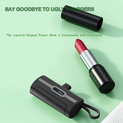 4800mAh Portable Power Bank - USB-C Compact Charger for Devices