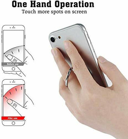 Ailifly Metal Phone Ring Stand - Cute Pattern Grip Holder