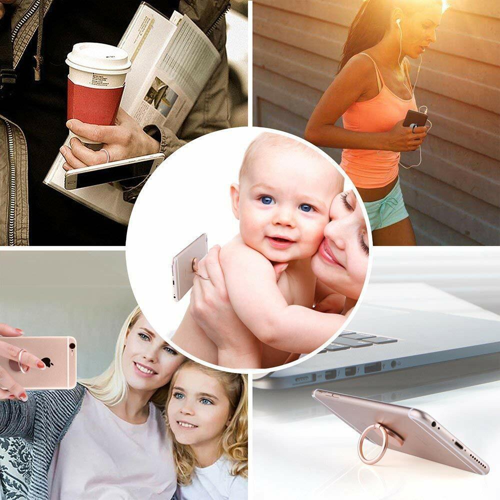 Ailifly Metal Phone Ring Stand - Cute Pattern Grip Holder