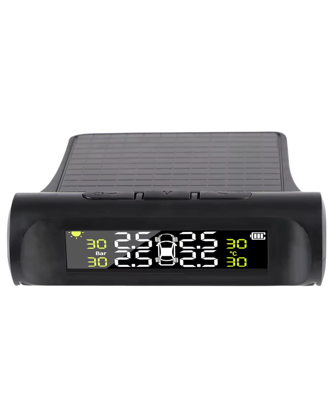 Solar TPMS Tire Pressure Monitoring System - Wireless Sensors with Temperature Warning