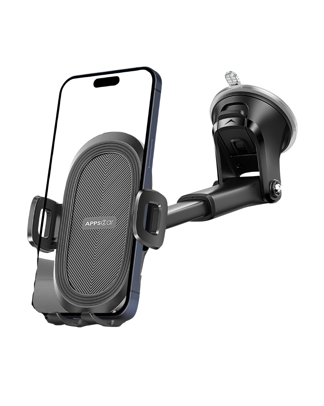 Universal Suction Cup Phone Mount - Windshield & Dashboard Car Holder with Sticky Gel Pad