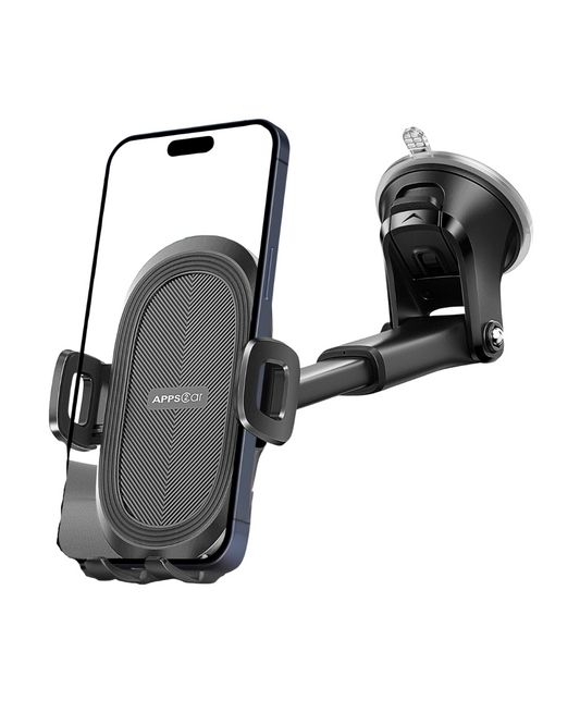 Universal Suction Cup Phone Mount - Windshield & Dashboard Car Holder with Sticky Gel Pad