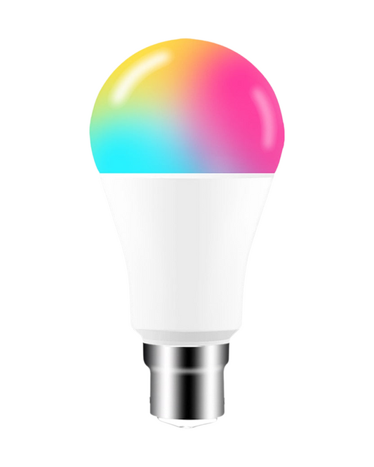 Wi-Fi Smart RGB + White Light Bulb - Alexa/Google Home Compatible - Dimmable, Timer, Color Changing