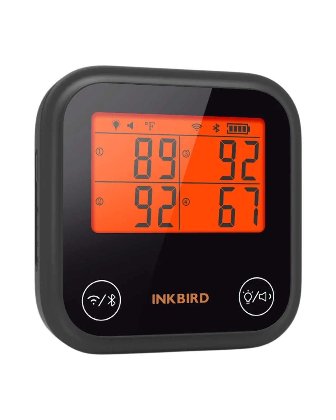 WiFi & Bluetooth Meat Thermometer - 4 Wireless Probes with App Control & Notifications
