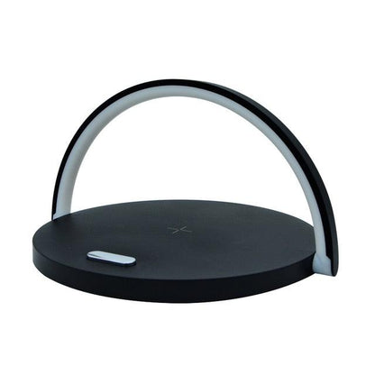 Wireless Charger LED Desk Lamp – 10W Fast Charging, 3-Level Touch Dimming, 180° Phone Holder, Type-C Cable Included